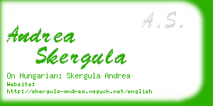 andrea skergula business card